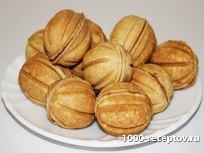 Печенье «Орешки» в форме со сгущенкой (советский рецепт)